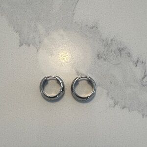 Elegant Silver Hoop Earrings